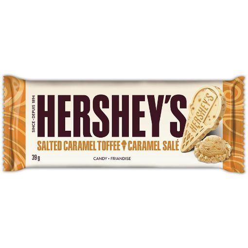 Picture of HERSHEY - SALTED CARAMEL TOFFEE 39GR